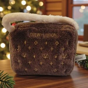 Haute Diggity Dog Chewy Vuiton Purse Handbag Plush Dog Squeaky Toy